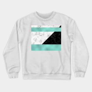 Mint marble X Crewneck Sweatshirt